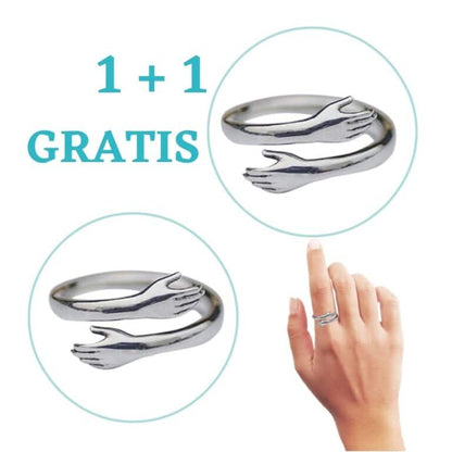 Abrazos Eternos -  Pareja Anillos Acero. 2X1 GRATIS + SORPRESA 🎁