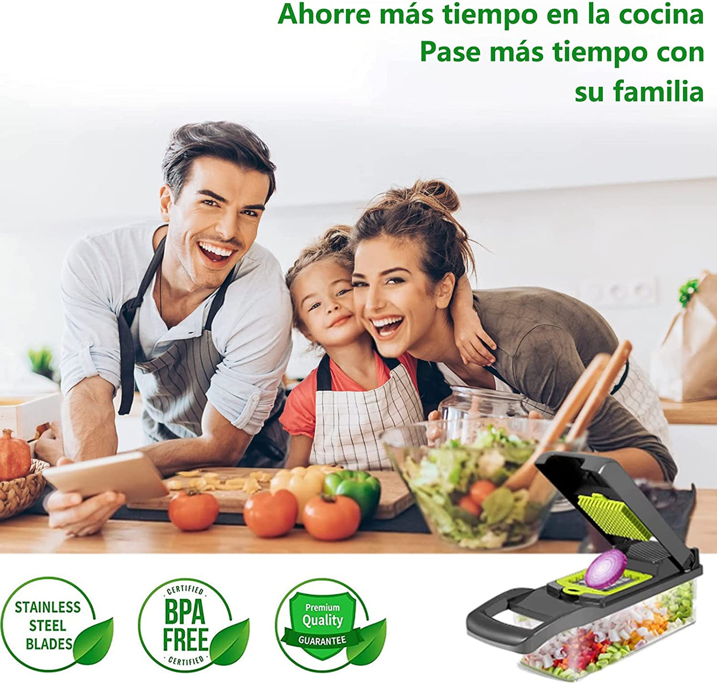 CORTADOR MULTIUSOS DE VERDURAS + ENVÍO GRATIS 🎁