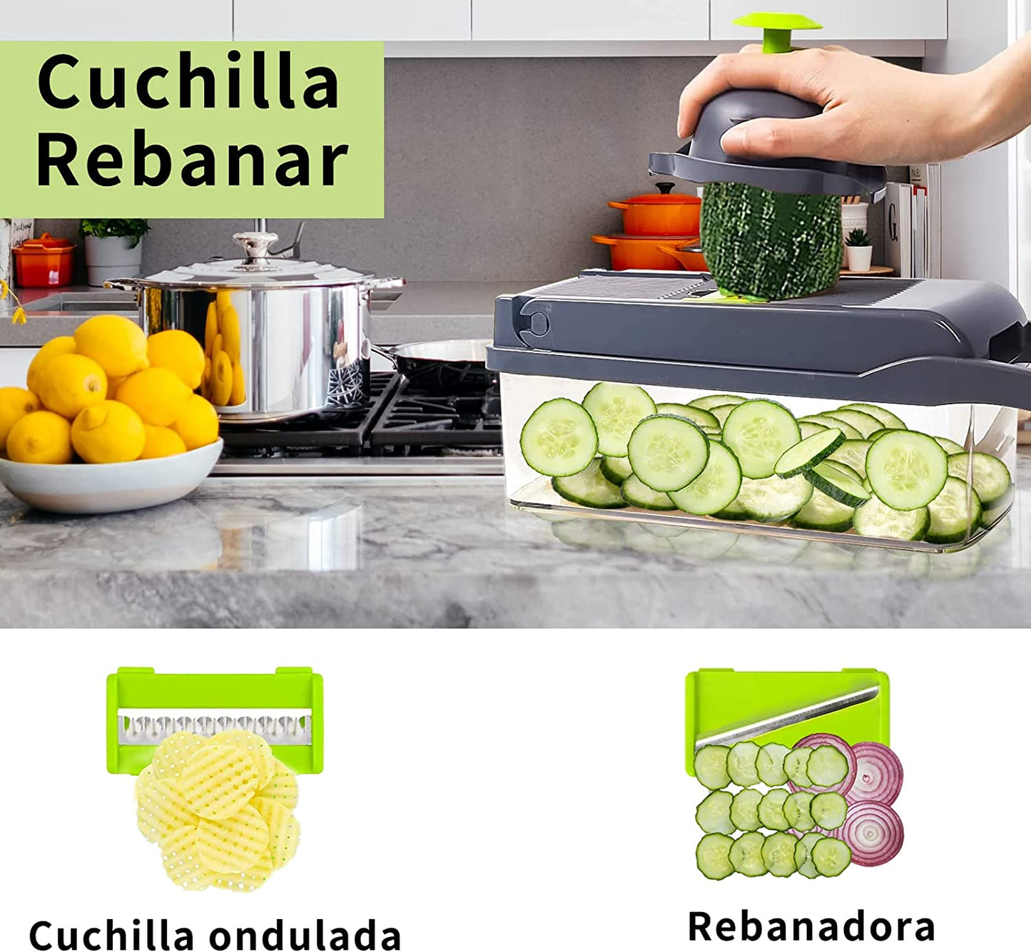 CORTADOR MULTIUSOS DE VERDURAS + ENVÍO GRATIS 🎁